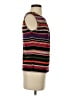 Calvin Klein Stripes Purple Sleeveless Blouse Size XS - photo 4
