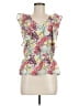 Ella Moss Pink Green Sleeveless Blouse Size M - photo 1