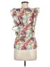 Ella Moss Pink Green Sleeveless Blouse Size M - photo 2
