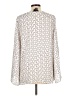 Karen Kane 100% Polyester Polka Dots Ivory Long Sleeve Blouse Size L - photo 2