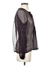 Joie Gray Long Sleeve Blouse Size S - photo 4