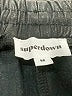 Superdown Metallic Black Faux Leather Shorts Size M - photo 3