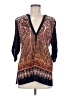 Tiny 100% Polyester Paisley Black 3/4 Sleeve Blouse Size M - photo 1