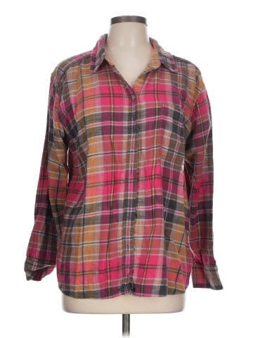American Eagle Outfitters Long Sleeve Button-Down Shirt (view 1)