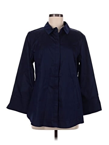 Joan Rivers 3/4 Sleeve Button-Down Shirt (view 1)