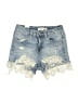 Almost Famous Blue Denim Shorts Size 0 - photo 1