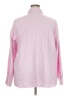 Talbots 100% Cotton Stripes Pink Long Sleeve Button-Down Shirt Size 22 - photo 2