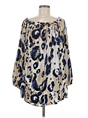St. John 3/4 Sleeve Silk Top (view 1)