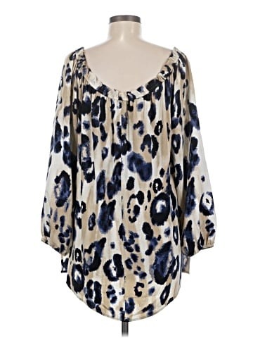 St. John 3/4 Sleeve Silk Top (view 2)