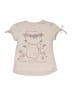 Beautees Tan Short Sleeve Top Size 6 - photo 2
