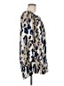 St. John Animal Print Ivory 3/4 Sleeve Silk Top Size M - photo 4
