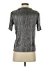 Silence and Noise Metallic Silver Short Sleeve Top Size XS - photo 2