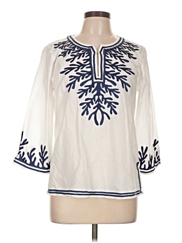 Gretchen Scott Designs 3/4 Sleeve Blouse (view 1)