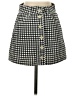 Reformation Checkered-gingham Gray Casual Skirt Size 25 waist - photo 1