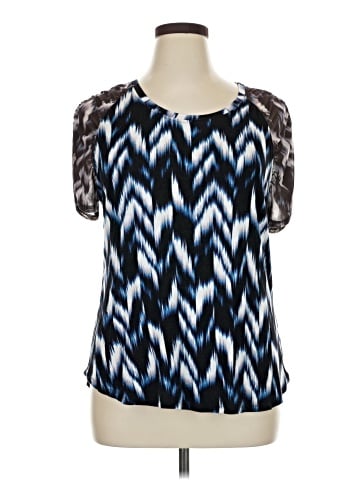 Jennifer Lopez Short Sleeve Blouse (view 1)