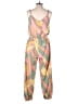 Entro Color Block Pink Jumpsuit Size L - photo 2