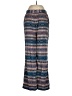 I.N. San Francisco Print Blue Casual Pants Size M - photo 1