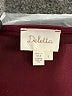 Deletta Burgundy Long Sleeve Top Size S - photo 7