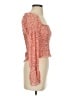 Lucy Paris 100% Polyester Orange 3/4 Sleeve Blouse Size XS - photo 4
