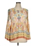 Melissa Paige 100% Polyester Orange Long Sleeve Blouse Size XL - photo 1