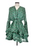 Beulah Style 100% Polyester Print Green Casual Dress Size S - photo 1