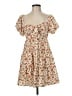 Trixxi 100% Polyester Floral Tan Casual Dress Size M - photo 1