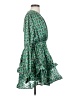 Beulah Style 100% Polyester Print Green Casual Dress Size S - photo 4