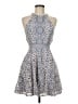 City Triangles Paisley Blue Cocktail Dress Size M - photo 1