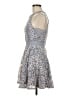 City Triangles Paisley Blue Cocktail Dress Size M - photo 5