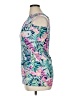 Lilly Pulitzer 100% Cotton Floral Teal Sleeveless Blouse Size XL - photo 5