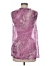 L'Agence 100% Silk Animal Print Purple Pink Sleeveless Silk Top Size 6 - photo 2