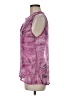 L'Agence 100% Silk Animal Print Purple Pink Sleeveless Silk Top Size 6 - photo 5