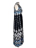 Chico's 100% Polyester Aztec Or Tribal Print Blue Casual Dress Size Lg (2) - photo 4