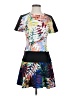 BCBGMAXAZRIA 100% Polyester Graphic Black Casual Dress Size 2 - photo 1