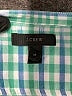 J.Crew 100% Cotton Checkered-gingham Green Long Sleeve Blouse Size 16 - photo 7
