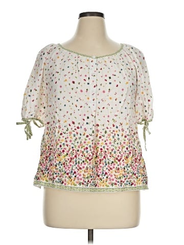 Max Studio Short Sleeve Blouse (view 1)