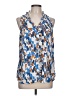 CAbi 100% Polyester Blue Sleeveless Blouse Size L - photo 1