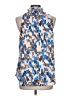 CAbi 100% Polyester Blue Sleeveless Blouse Size L - photo 2