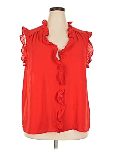 ELOQUII Sleeveless Blouse (view 1)