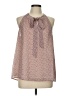 Daniel Rainn Brown Burgundy Sleeveless Blouse Size L - photo 1