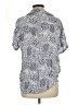 Japna 100% Rayon Print Blue Short Sleeve Blouse Size L - photo 2