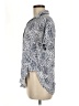 Japna 100% Rayon Print Blue Short Sleeve Blouse Size L - photo 5