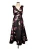 Kay Unger 100% Polyester Floral Black Cocktail Dress Size 10 - photo 1