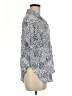 Japna 100% Rayon Print Blue Short Sleeve Blouse Size L - photo 4