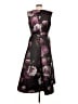 Kay Unger 100% Polyester Floral Black Cocktail Dress Size 10 - photo 2