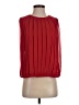 Calvin Klein 100% Polyester Red Sleeveless Blouse Size S - photo 1
