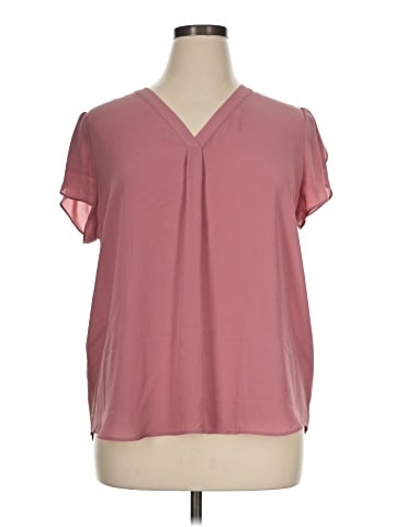 Ann Taylor LOFT Outlet Short Sleeve Blouse (view 1)