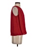 Calvin Klein 100% Polyester Red Sleeveless Blouse Size S - photo 4