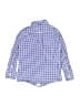 Crewcuts 100% Cotton Checkered-gingham Blue Long Sleeve Button-Down Shirt Size 6 - 7 - photo 2