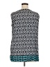Croft & Barrow 100% Polyester Blue Sleeveless Blouse Size XL - photo 2